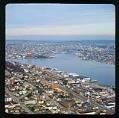 Image of Aerial view of the northern part of Lake Union, looking northeast, Seattle, 1967