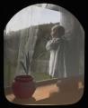 Image of James Clise Jr. looking out window, Redmond, circa 1901