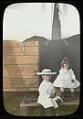 Image of James Clise Jr. with unidentified girl, Redmond, circa 1903
