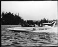 Image of Hydroplane Miss Century 21, probably on Lake Washington, circa 1962