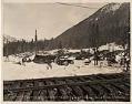 Image of Tunnel construction camp at Stevens Pass, February 22, 1927