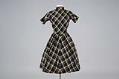 Image of Plaid dress designed by Claire McCardell and sold at Best's Apparel, 1950