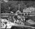 Image of Workers in yard across from the N and S Electric Company, Seattle, circa 1903
