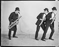 Image of University of Washington Saxophone Trio in a skit, circa 1922