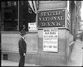 Image of War bonds poster at Seattle National Bank, 1917