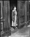 Image of Elevator worker with flu mask, 1918