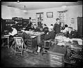 Image of Office interior at the Naval Training Station, circa 1918