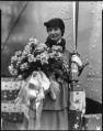 Image of Woman preparing to christen S.S. West Eldara, Seattle, October 14, 1918