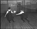 Image of Women playing volleyball at the University of Washington , circa 1923