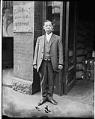 Image of Shozo Tsutakawa in front of the Japanese American Commission Company, Seattle, circa 1919