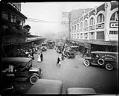 Image of Pike Place Market with trucks and cars, 1920