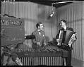 Image of Art Barduhn and Stan Boreson performing in KING television studio, Seattle, 1950