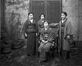 Image of Japanese silk weavers, circa 1920