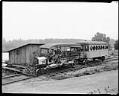Image of Train at Skagit River power site, circa 1921
