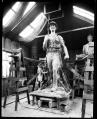 Image of Clay figure for the World War I memorial statue, circa 1922