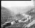 Image of Automobiles crossing the Cascades through Stevens Pass, July 12,1925