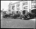 Image of Fire engines in front of Fire Station No. 2, circa 1926