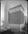 Image of Old and new styles of downtown office buildings, circa 1928