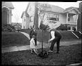 Image of Family planting a tree, circa 1927