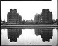 Image of View northwest from Frosh Pond on University of Washington campus, Seattle, November 7, 1931
