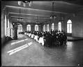 Image of Students eating in St. Edwards Seminary dining hall, Kenmore, September 15, 1931