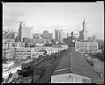 Image of View of downtown Seattle from Colman Dock, circa 1931