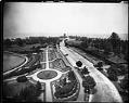 Image of Formal gardens, reservoir, and pavilion at Volunteer Park, circa 1914