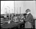 Image of Student in University of Washington chemistry laboratory, circa 1925