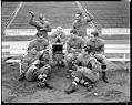 Image of Football team with phonograph at the University of Washington , ca. 1925
