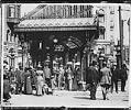 Image of People under Pioneer Square pergola, Seattle, circa 1910