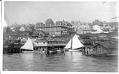 Image of Budlong's boathouse, circa 1886