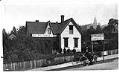 Image of Seattle Post-Intelligencer's temporary building after Great Fire, 1889