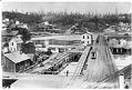 Image of First railroad depot in Seattle, circa 1880