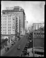 Image of Stewart Street from First Avenue, Seattle, circa 1927