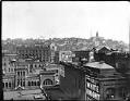 Image of Downtown view looking east between Cherry and Columbia Streets, Seattle, circa 1898