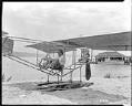 Image of Young man in a seaplane, circa 1910