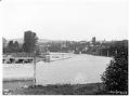 Image of View of river, bridge, and town of Snohomish, Washington, circa 1910