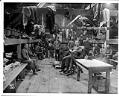 Image of Loggers in a logging camp bunkhouse, circa 1903