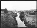 Image of Lake Washington Ship Canal under construction, Seattle, circa 1915