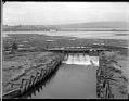 Image of Lake Washington Ship Canal spillway near Fremont, circa 1915