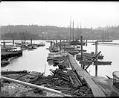 Image of Ballard Boat House on Salmon Bay, 1905
