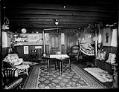 Image of Mrs. C.H. Pomeroy's houseboat interior, Seattle, 1905
