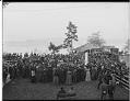 Image of Dedication of pioneer monument at Alki, Seattle, November 18, 1905
