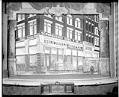 Image of Theater curtain with advertisement for Schwabacher Bros. & Co., circa 1905