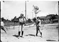 Image of Boys playing baseball, circa 1910