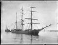 Image of Ship J.D. Peters and tugboat, probably in Seattle, circa 1911