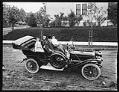 Image of Family in Winton Six automobile, probably in Seattle, 1910