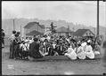Image of Story hour at Collins Playground, Seattle, circa 1912