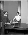 Image of Two women at Wilson's Modern Business College, circa 1909