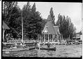 Image of Canoeists at Madison Park, Seattle, circa 1910